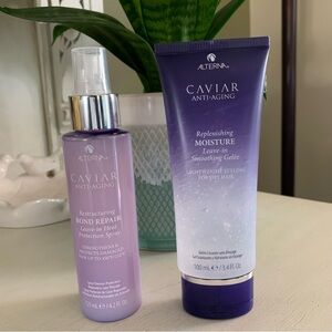 BUNDLE Alterna Caviar Anti-Aging bond repair and leave in treatment
